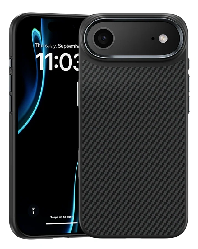 Benks iPhone Air Armor Air Kevlar dėklas, juoda, 6 nuotrauka
